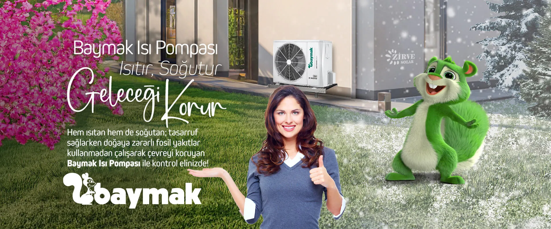 Baymak Isı Pompası - Isıtır Soğutur | Zirve Solar